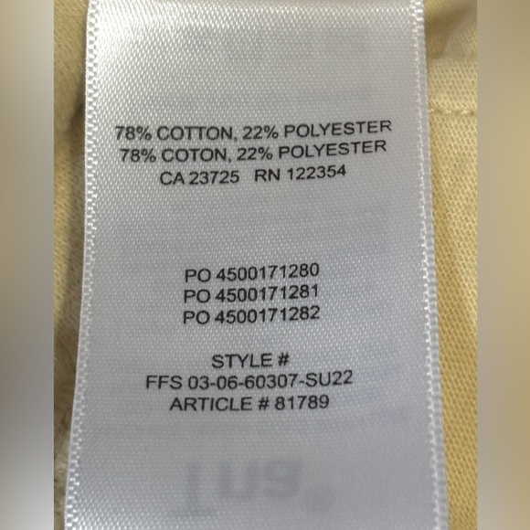 Aritzia TNA Cozy Fleece Boyfriend 6" Sweat Shorts Yellow Wheat Size Small - Picture 9 of 9